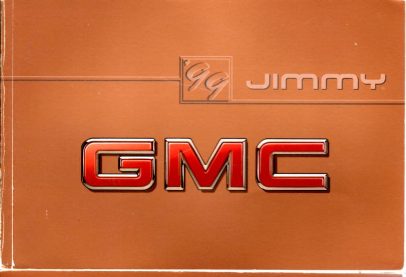 1999 gmc jimmy owner guide  book manual nos free shipping general motors trucks