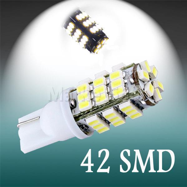 T10 42 smd license plate pure white 194 w5w 42 led car light bulb lamp