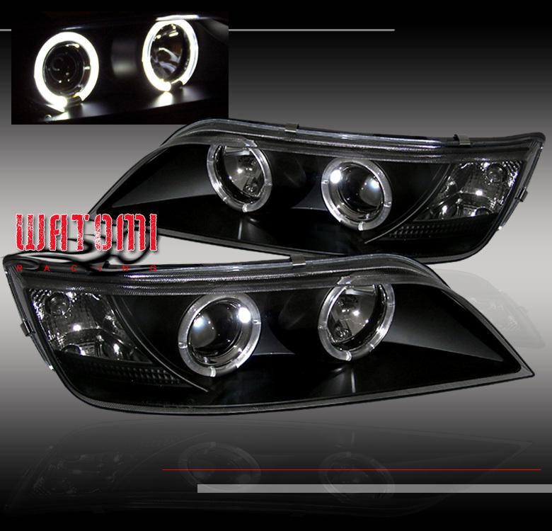 96-02 bmw z3 coupe 2dr halo projector headlights black 1996-1999 2000 2001 2002