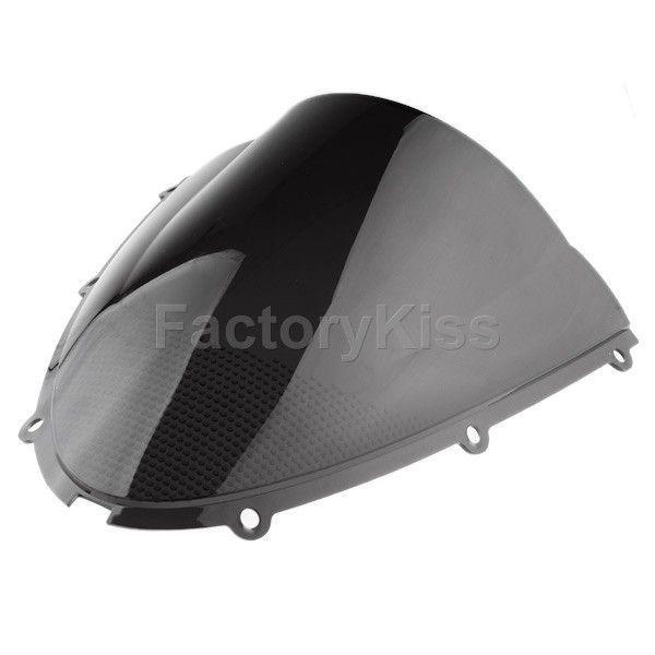 Smf windshield windscreen for kawasaki zx6r 636 zx10r 05 06 07 08 black