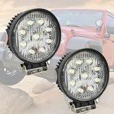 2 pcs round universal fit most car 27w offroad spot work light vechicle trucks