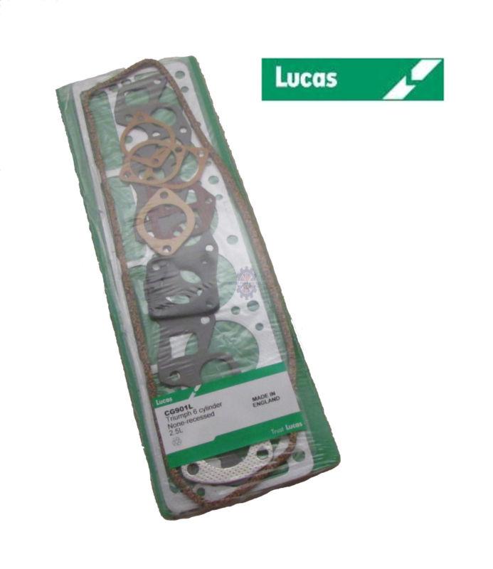 Triumph tr6, tr250 engine gasket set lucas head gasket bottom end gasket