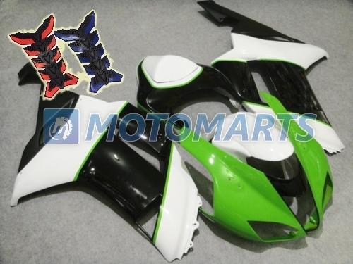 Free tank pad! injection fairing body kit for kawasaki ninja zx6r 2007 2008 ah