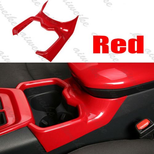 For toyota rav4 2019-2024 abs red interior car water cup holder frame cover trim