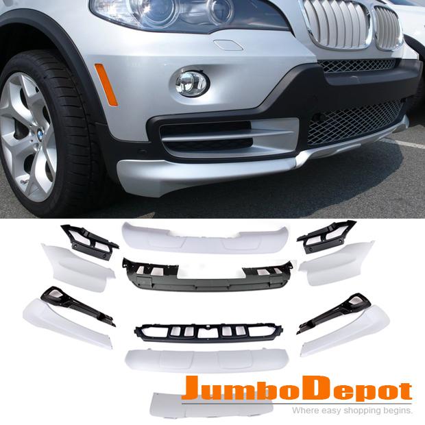 For 2007 2008 2010 bmw x5 e70 full aerodynamic aero body kit bumper spoiler lip