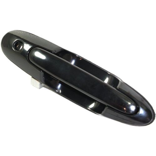 Exterior door handle for 2000-2006 mazda mpv front driver smooth black plastic