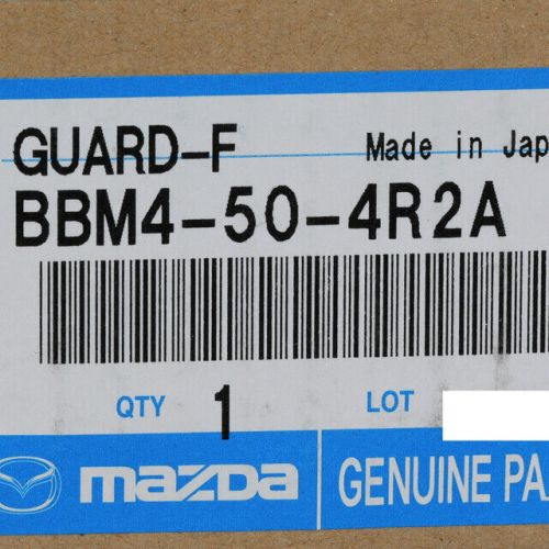 Oem new 2010-2013 mazda 3 driver sd rear wheelhouse front stone guard bbm4504r2a