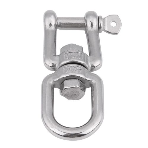 New 6mm boat hardware stainless steel swivel ring snap rolling shackle fitting