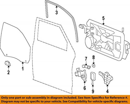 Chrysler oem 09-11 1500 front door glass hardware-run w&#039;strip left 55112367ai