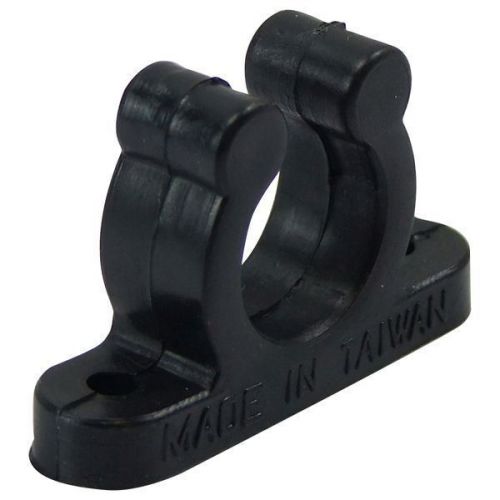 2 x tube clip 30mm plastic black