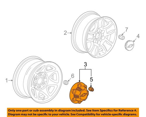 Chevrolet gm oem 14-16 silverado 1500 wheel-center cap hub cover 20941989 part 3