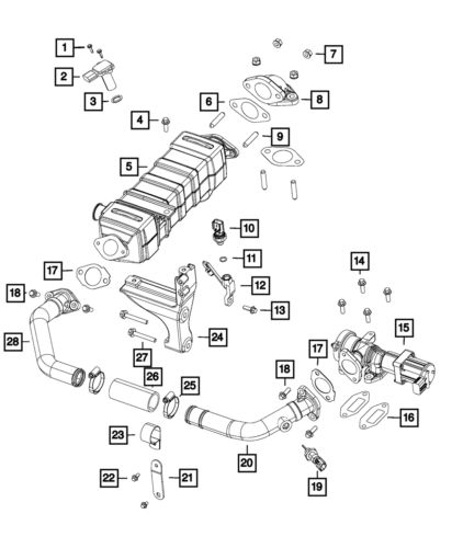 Genuine mopar clamp 68210963aa