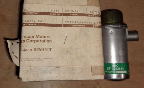 Nos american motors jeep 4 cyl exhaust emission backfire diverter valve 3223634