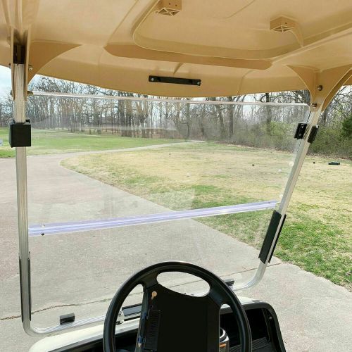 Folding polycarbonate golf cart clear windshield for yamaha g22 2003-2006