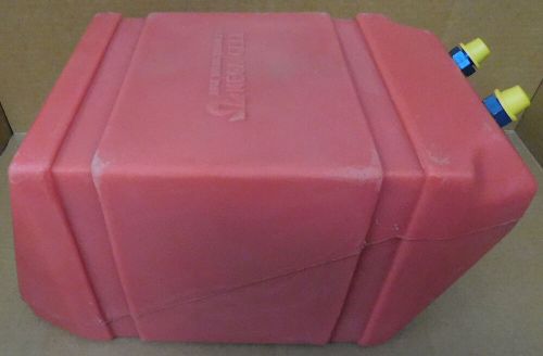 Mega cell nos 3021, 5 gal fuel cell, 18 x 11 x 9&#034;, w/foam, -6an fitting, red