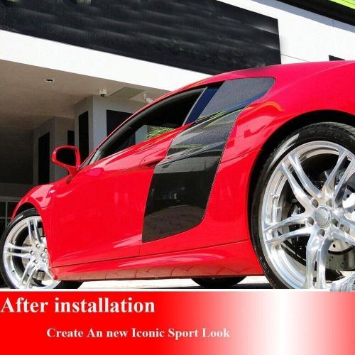 For audi r8 v8 v10 coupe 2008-15 side door fenders blade trims real carbon fiber