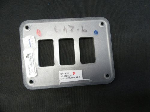 Cruisers yachts 401 blank rocker switch panel v2012500 silver marine boat