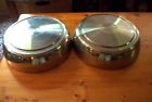 Oe vintage pair ford 12 inch dog dish caps, 93-06 e250 van, minimal flaws