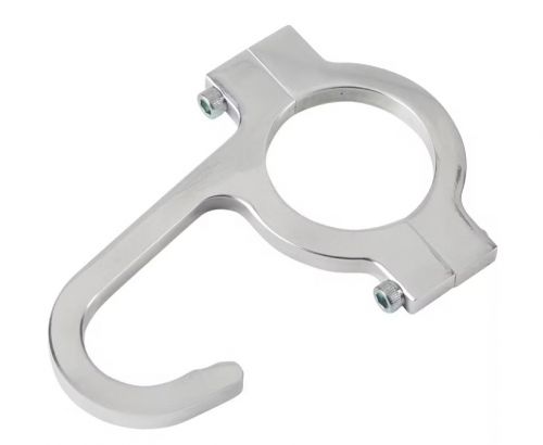 Helmet &amp; steering wheel hook chrome 1-1/2