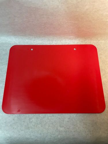 9&#034;x 12&#034; atv number plate red