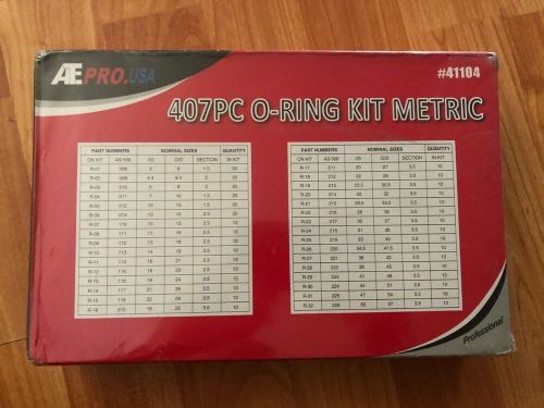 407pc universal o-ring assortment kit - metric