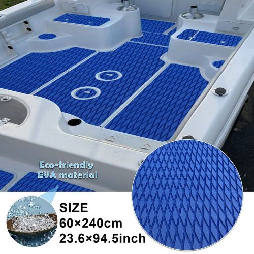 Blue boat carpet small diamond eva foam flooring mat marine surfing traction pad