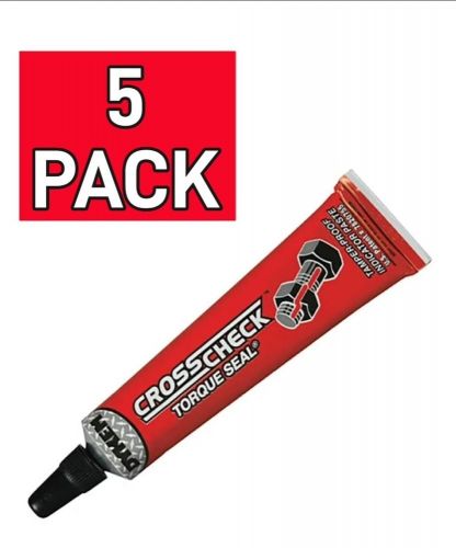 5 pack-itw dykem &#034;cross check&#034; torque seal red tamper-proof indicator paste