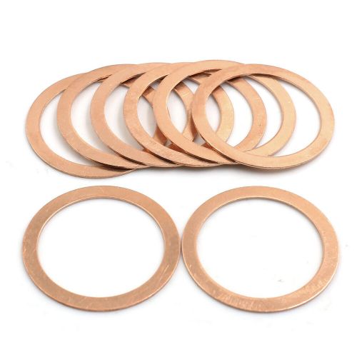 8pcs 40mm inner dia copper washers flat sealing gaskets ring for car