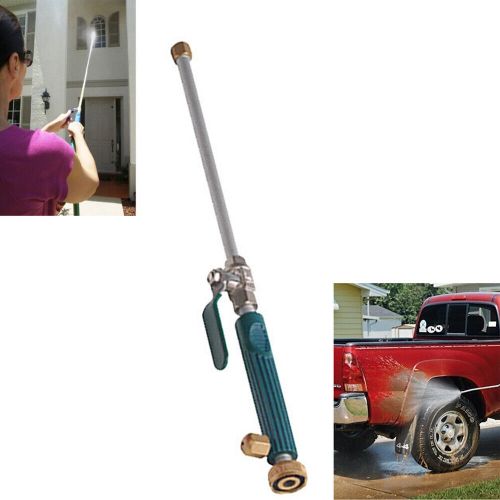 18&#034; high pressure power washer water spray gun wand jet fan nozzle green car