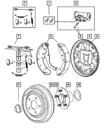 Genuine mopar brake drum 5273209aa