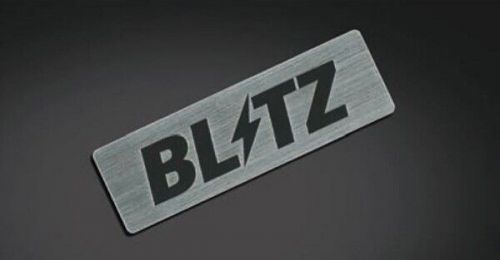 Blitz logo aluminum metal plate emblem badge silver 18933 jdm ornaments