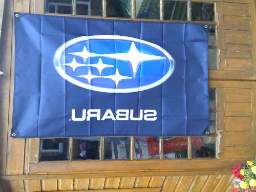 New subaru flag banner man cave shed