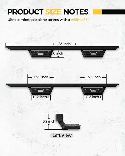 For 2019-2021 2022 dodge ram 1500 crew cab running boards nerf bar side steps