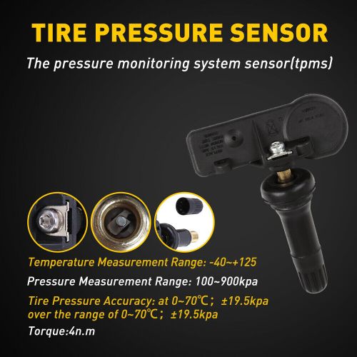 4/8x tpms tire pressure monitoring sensors 13598771 for chevrolet cadillac buick