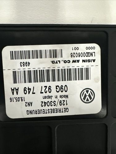 2016-2017  vw jetta 1.4l transmission control module unit 09g927749aa oem tested