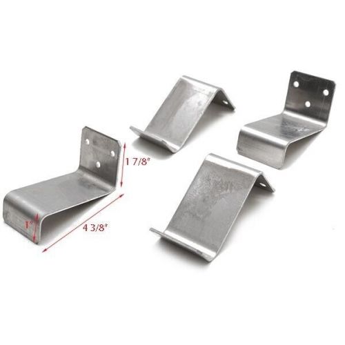 Tracker boat hold down brackets | 4 3/8 inch aluminum (set of 4)