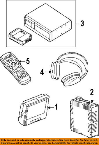 Land rover oem lr020214 entertainment system-headphone