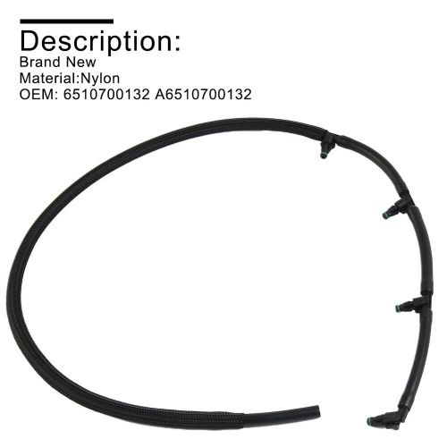 Oil return pipe 6510700132 a6510700132 black brand new nylon reinforced