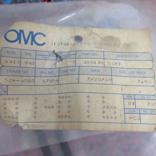 Omc  0305175  305175  gasket, exhaust cover nos