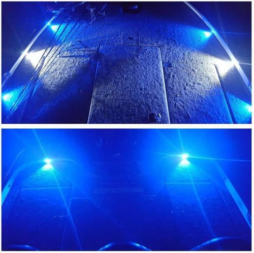 Marine boat lights, utility led interior lights for deck courtesy blue