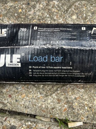 Thule squarebars load bars 769 roof bars 769000 rail steel 127cm