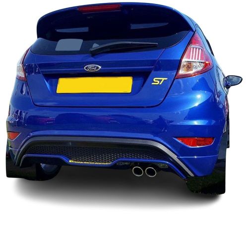 Rallyflapz | mud flaps to fit ford fiesta mk7 / mk7.5 &amp; st black 3.2mm pvc st-hp