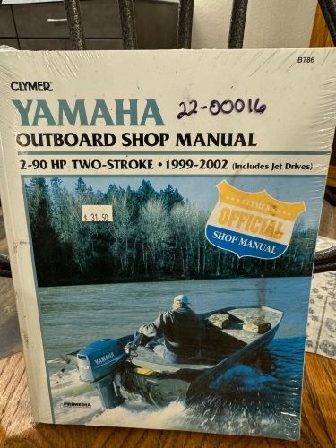 Clymer yamaha outboard shop manual 2-90hp two stroke 1999-2002 b786