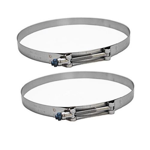 Shields 720-8000 stainless 8 in t-bolt boat hose clamp (pair)