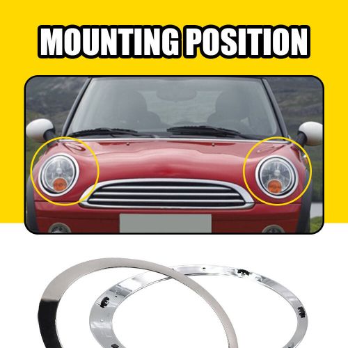 Front headlight bezel trim fit mini cooper 2011-15 r55 r56 r57 r58 r59 new