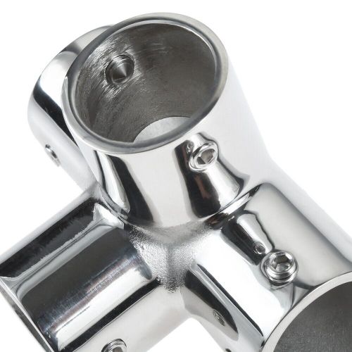 316 stainless steel 4 way tube boat hand rail fittings 90°connector hardware hq