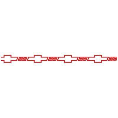 Prostripe r65161 pinstripe chevy bowtie red vinyl 1/2" width 36 ft. roll each