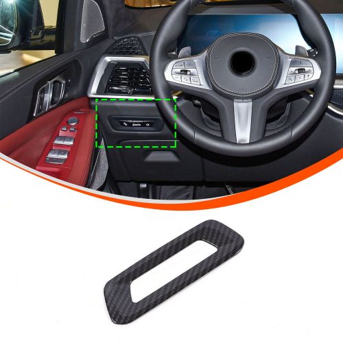 Abs carbon fiber headlight switch control trim for bmw x5 x6 2023-2025-