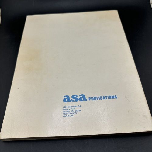 Vintage 1980 private pilot airplane test asa book aviation study guide questions