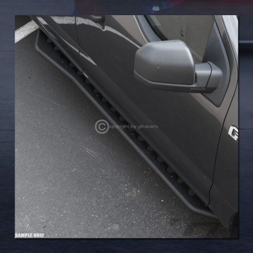 For 2005-2023 toyota tacoma crew cab textured blk rock slider side step nerf bar